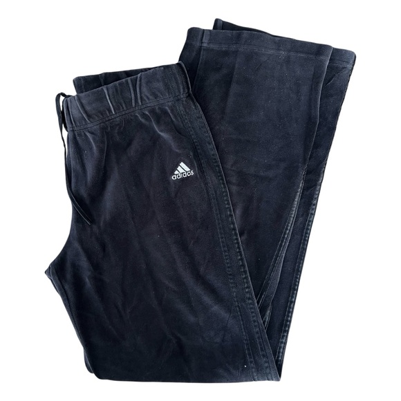 Adidas y2k wide leg velour sweatpants - Picture 2 of 6